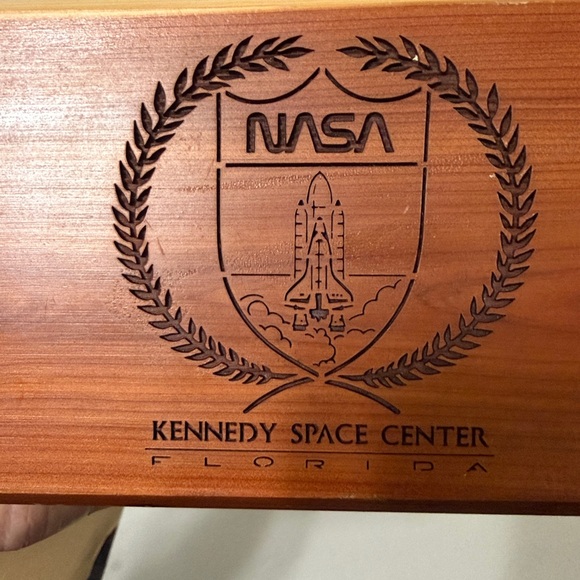 Nasa | Accents | Nasa Space Shuttle Cedar Box Rare | Poshmark